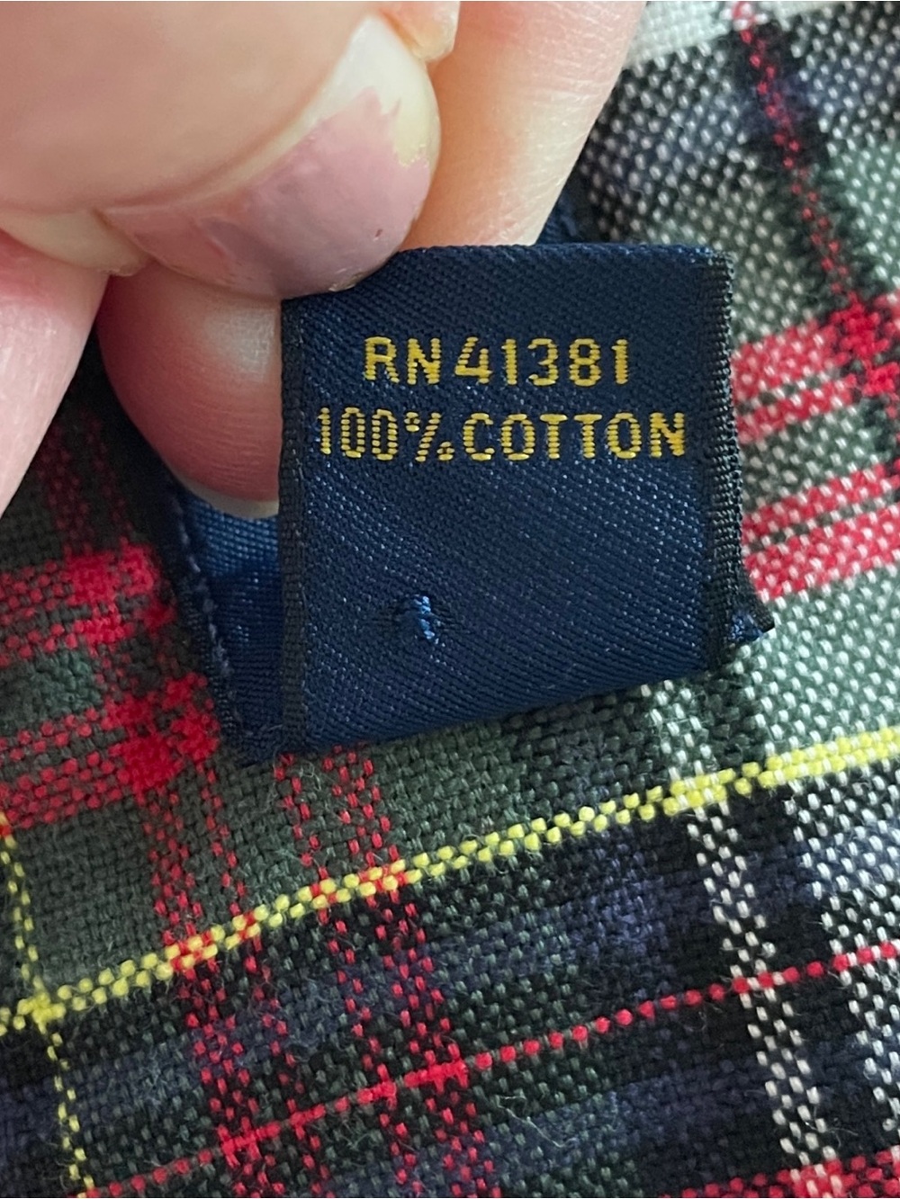 Ralph Lauren Plaid Button Front Shirt Large Classic Cotton EUC Extra Buttons - Picture 8 of 8